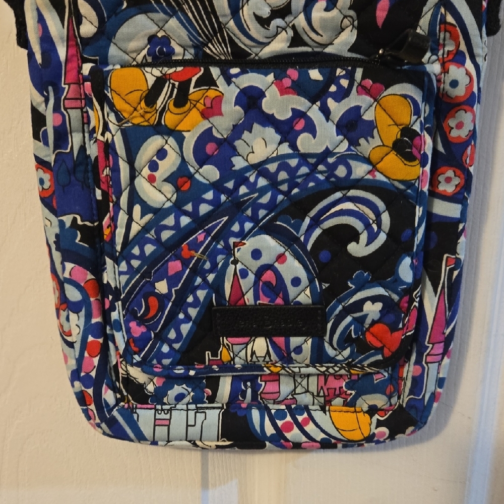 Mickey Mouse Disney Vera Bradley Blue and Black Quilted Crossbody Bag